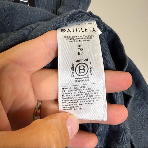 ATHLETA Retreat Linen Shorts - XL - Picture 5 of 11